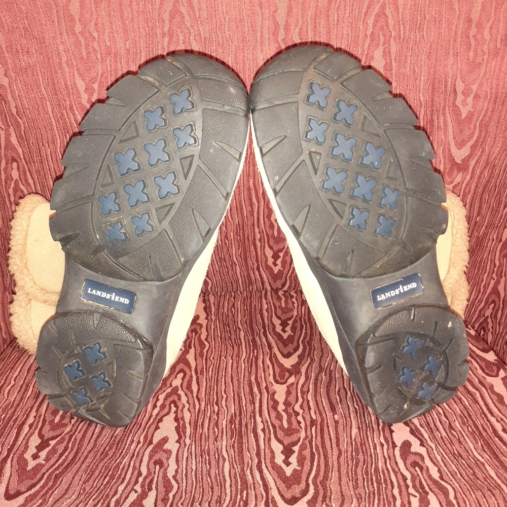 LANDS' END TAN FLUX FUR LINING WOMEN'S SIZE 9 - Picture 8 of 9